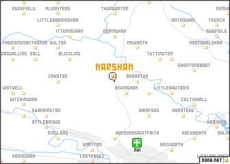 map of Marsham