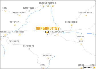 map of Marshavitsy