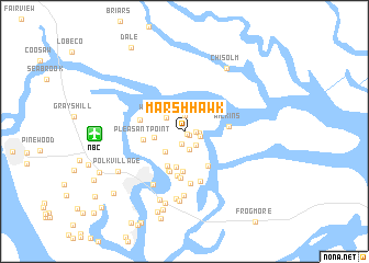 map of Marsh Hawk