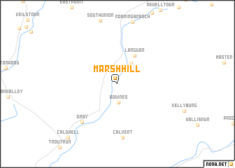 map of Marsh Hill