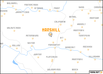 map of Mars Hill