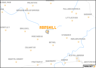 map of Mars Hill