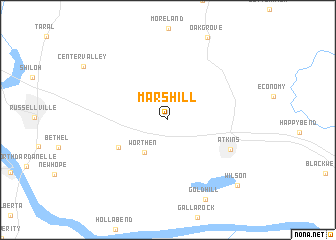 map of Mars Hill