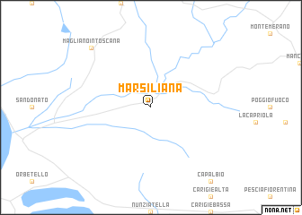 map of Marsiliana