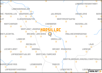 map of Marsillac