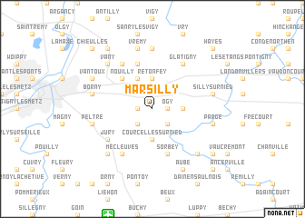 map of Marsilly