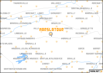 map of Mars-la-Tour