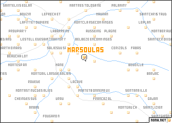 map of Marsoulas