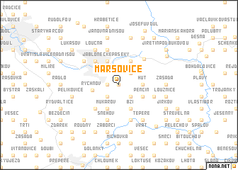 map of Maršovice