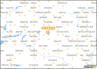 map of Maršov