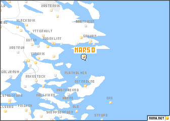 map of Marsö