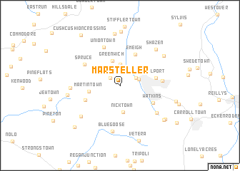 map of Marsteller