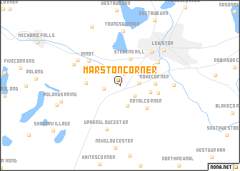 map of Marston Corner