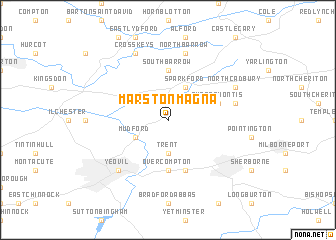 map of Marston Magna