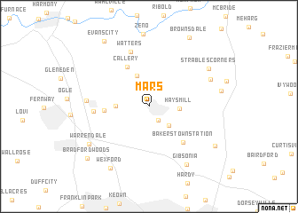 map of Mars