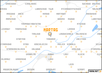 map of Martąg