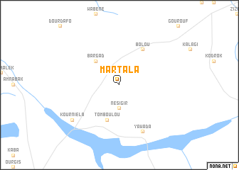 map of Martala