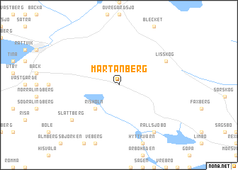 map of Mårtanberg