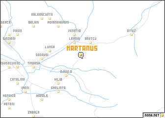 map of Mărtănuş