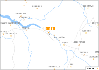 map of Marta