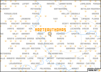 map of Marteau Thomas