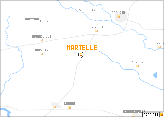 map of Martelle