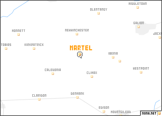 map of Martel