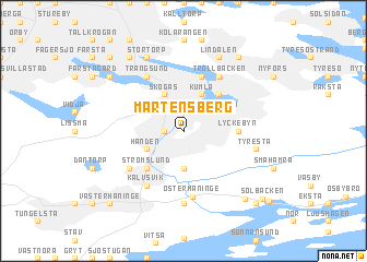 map of Mårtensberg