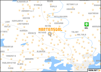 map of Mårtensdal