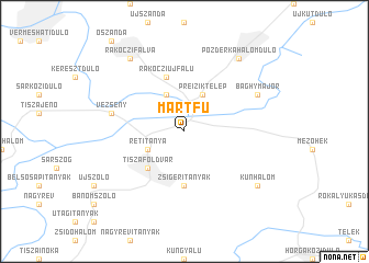 map of Martfů