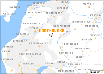 map of Martha Lake