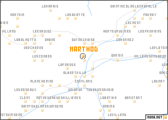 map of Marthod