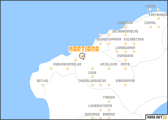 map of Martiana