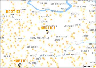 map of Martići