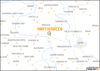 map of Martignacco