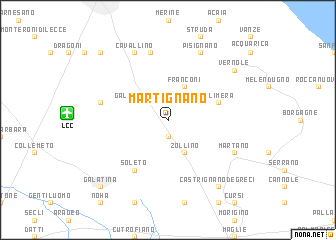 map of Martignano