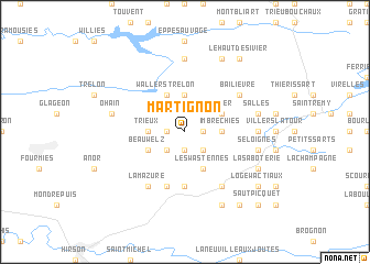 map of Martignon