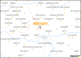 map of Martigny