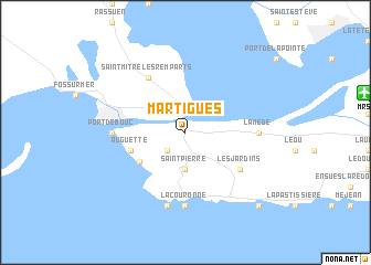 map of Martigues