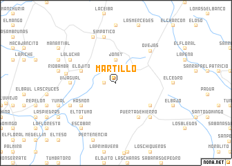 map of Martillo