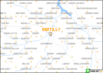 map of Martilly