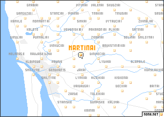 map of Martinai