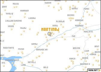 map of Martinaj