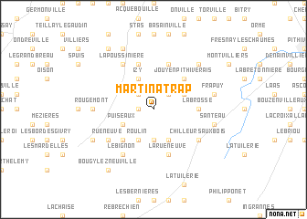 map of Martinatrap