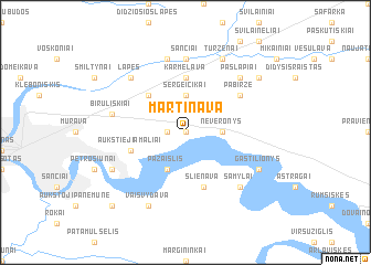 map of Martinava