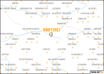 map of Martinci