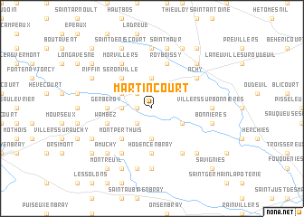 map of Martincourt