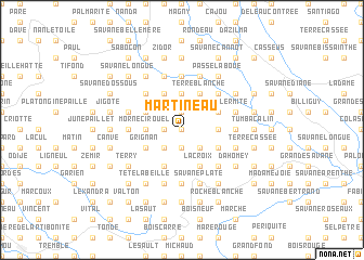 map of Martineau