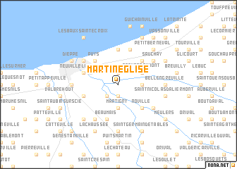 map of Martin-Église