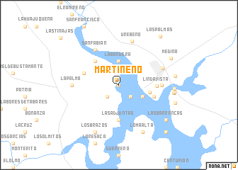 map of Martineño